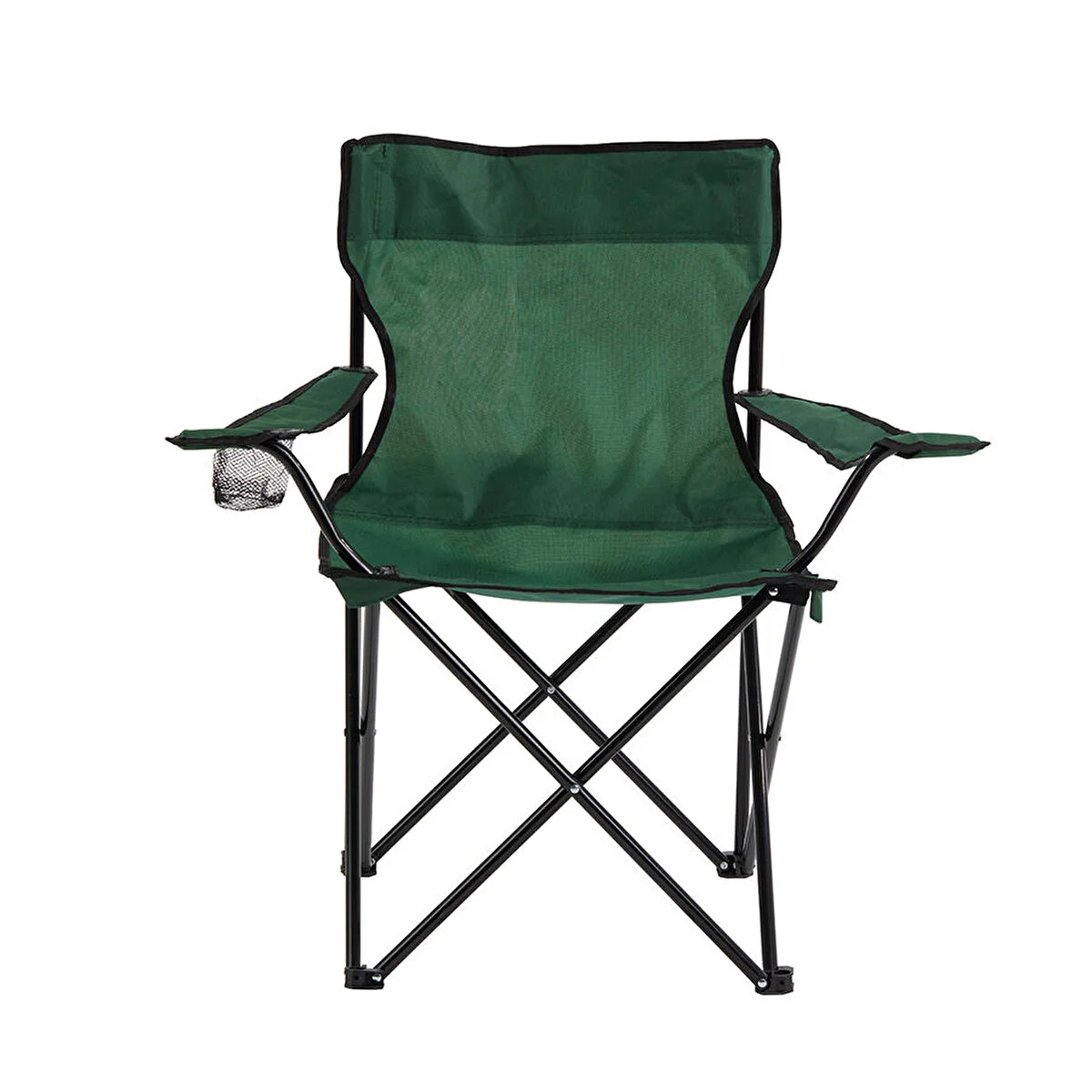 Peralite - Basic Metal İskelet Katlanabilir Kamp Sandalyesi Yeşil