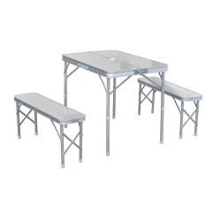 Pratik Katlanabilir Kamp Masa ve Sandalye Seti 90x60 cm - Thumbnail