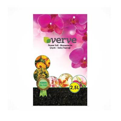 Verve Humus ve Kil Katkılı Çiçek Toprağı 2,5 Lt